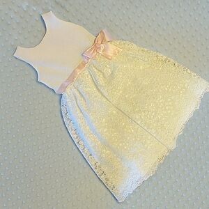 Jona Michelle Easter dress size youth 10 in white and pink